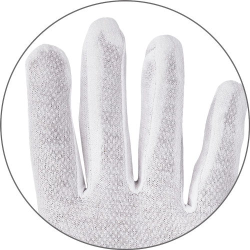 Bustard mikropöttyös kesztyű fehér  - 8