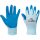 CHUNKY kesztyű nylon, latex tenyér kék 4