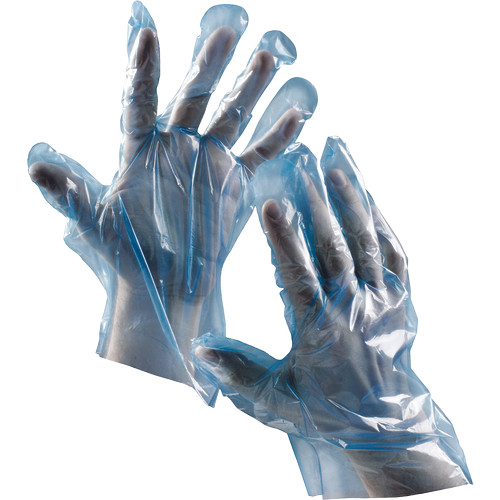 DUCK BLUE kesztyű PE kék 100db HG L-9