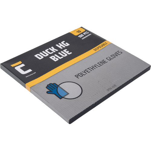 DUCK BLUE kesztyű PE kék 100db HG L-10