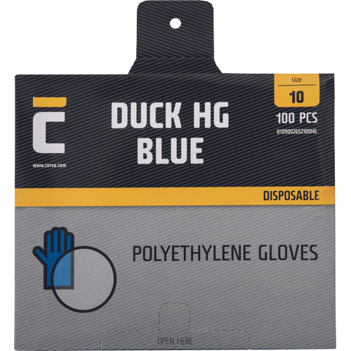 DUCK BLUE kesztyű PE kék 100db HG L-10