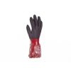 CHERRUG kesztyű PVC nitr.fekete/piros 10