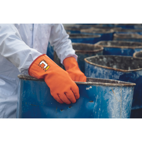 FLAMINGO kesztyű PVC narancs 11