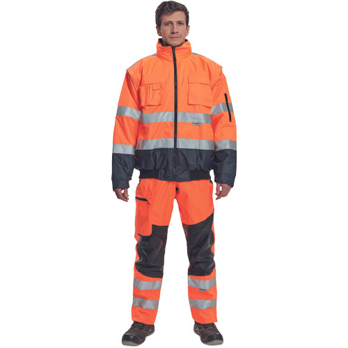 CLOVELLY PILOT dzseki HV narancs/navy3XL