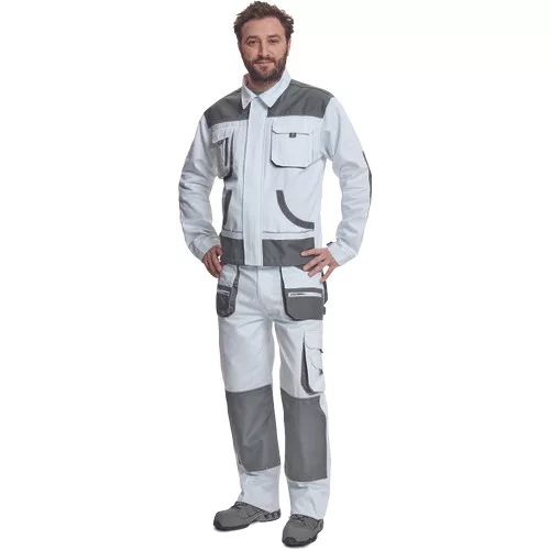 CARL kabát fehér-szürke 56