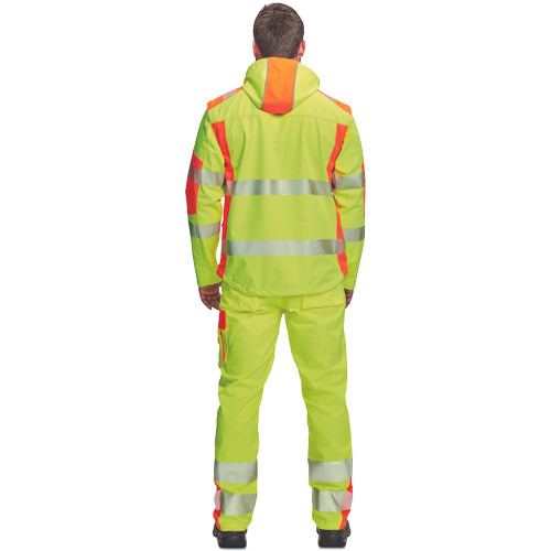 LATTON softsh. kabát HV sárga/naranc S