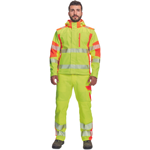 LATTON softsh. kabát HV sárga/naranc M