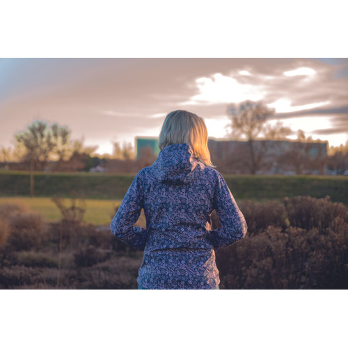 YOWIE PRINT softshell lila/navy M