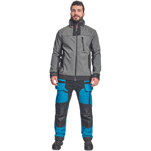 HUYER SOFTSHELL kabát szürke S