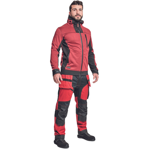 HUYER SOFTSHELL kabát piros XXL