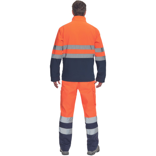 GRANADA HV SOFTSH.kabát narancs/navy M