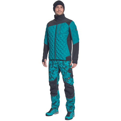 NEURUM SOFTSHELL kabát petrol kék L