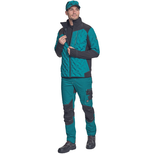 NEURUM SOFTSHELL kabát petrol kék XL
