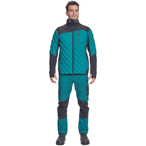 NEURUM SOFTSHELL kabát petrol kék 3XL