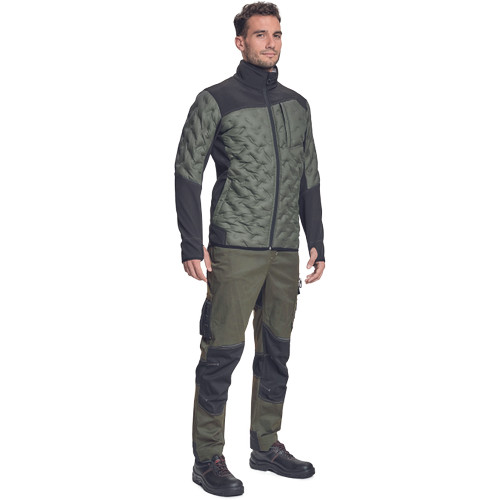 NEURUM SOFTSHELL kabát sötét olajzöld M