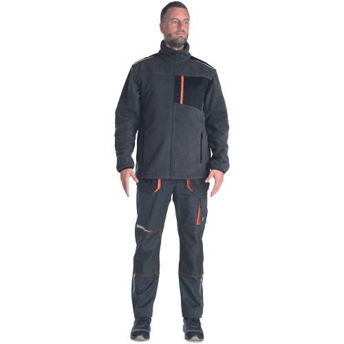 EMERTON STR polár kardigán narancs M