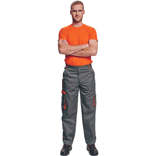 DESMAN derekas nadrág szürke/narancs 58