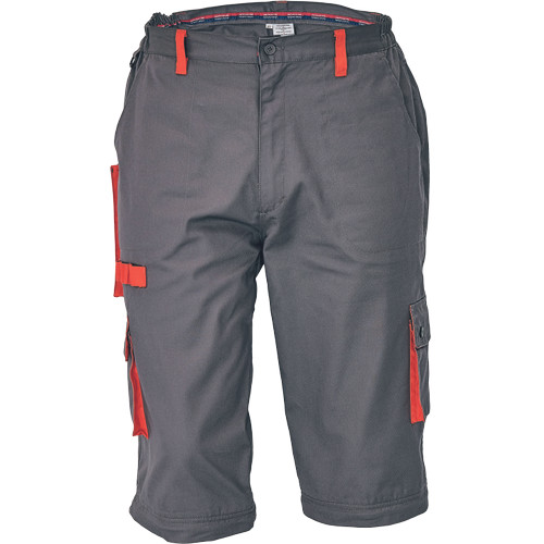 DESMAN nadrág 2az1-be szürke/narancs 58