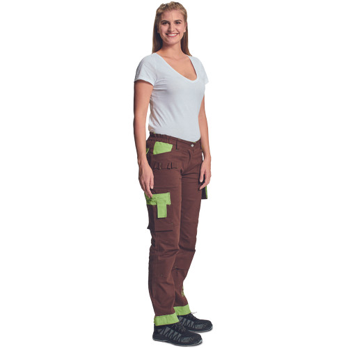 YOWIE nadrág női barna/zöld 46