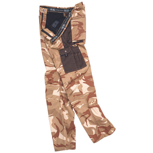 CRAMBE nadrág terepmintás bézs L