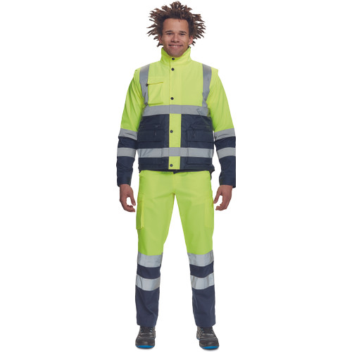 HELLIN HV mellény sárga/navy XXL