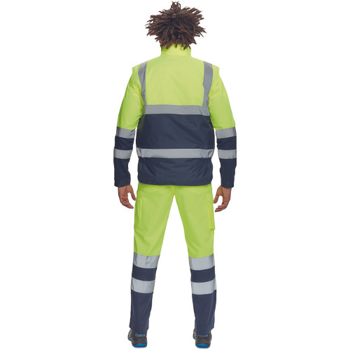 HELLIN HV mellény sárga/navy XXL