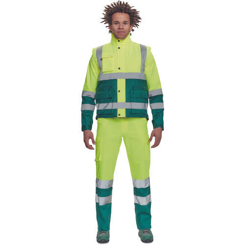 HELLIN HV mellény sárga/zöld XL