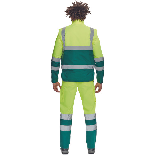 HELLIN HV mellény sárga/zöld 3XL