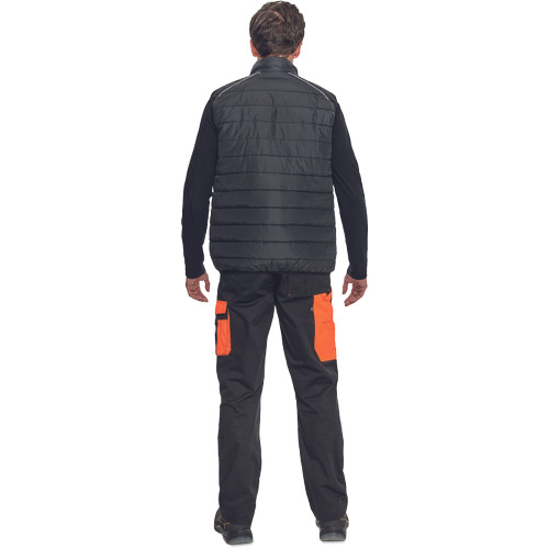 MAX VIVO LIGHT mellény fekete/narancs M