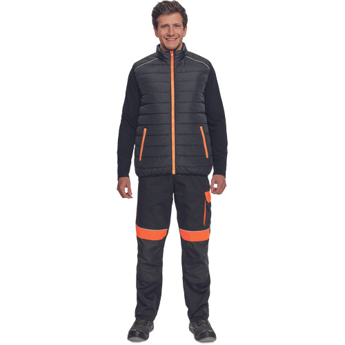 MAX VIVO LIGHT mellény fekete/narancs L