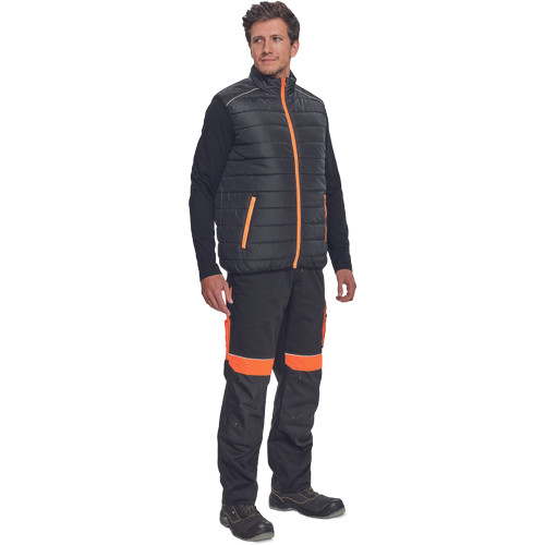 MAX VIVO LIGHT mellény fekete/narancsXXL