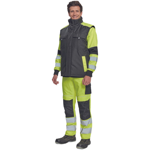 MAX VIVO mellény fekete/sárga 3XL