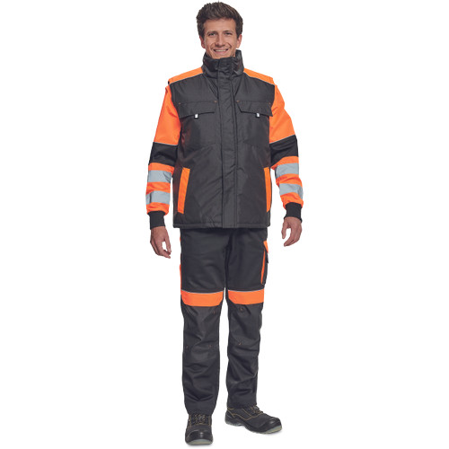 MAX VIVO mellény fekete/narancssárga 3XL