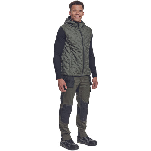 NEURUM Pehely mellény sötét olajzöld XL