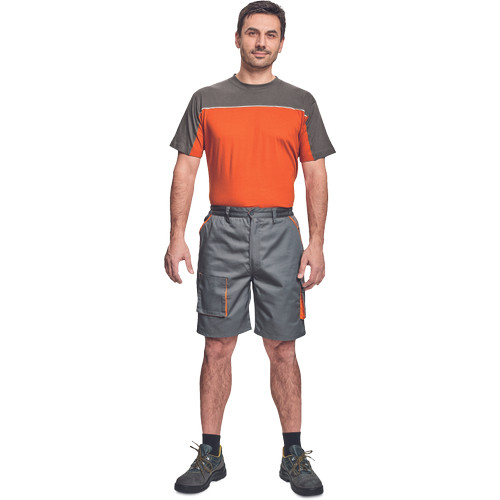 DESMAN póló szürke-narancs XL