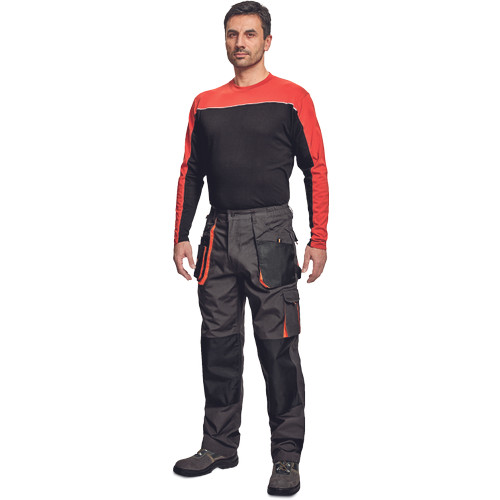 EMERTON hu. póló fekete-narancs S