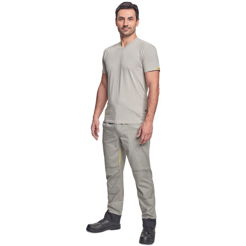 NOYO ESD V-póló szürke 3XL