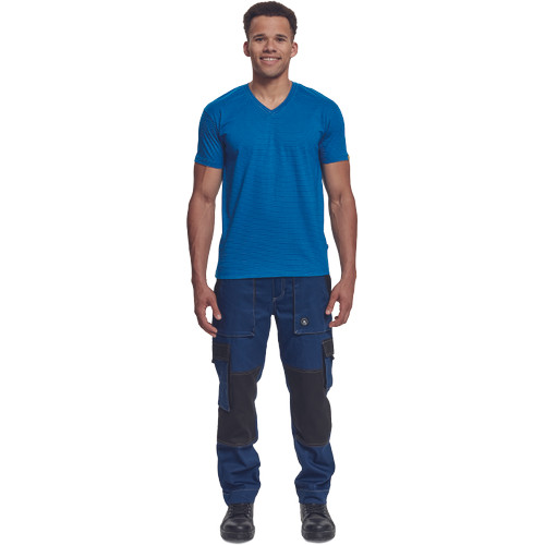 NOYO ESD V-póló royal kék S