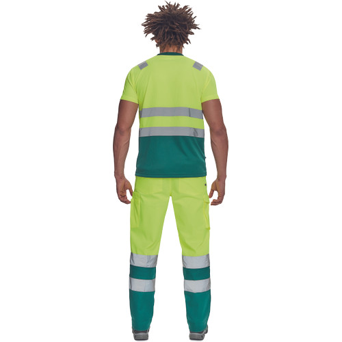 MONZON Hi-Vis póló sárga-zöld M