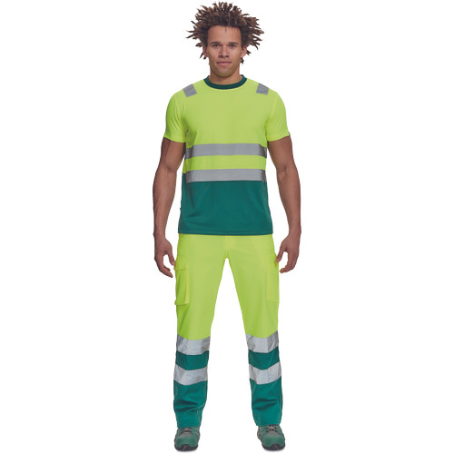 MONZON Hi-Vis póló sárga-zöld XL