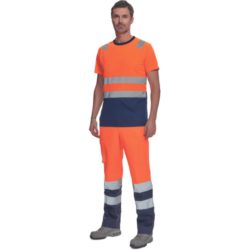 MONZON Hi-Vis póló narancs-navy 5XL