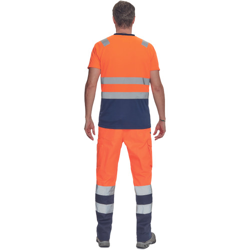 MONZON Hi-Vis póló narancs-navy 5XL