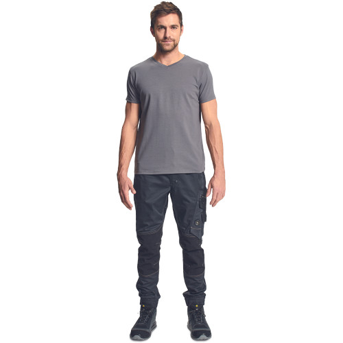 DHARLA V-póló szürke 4XL