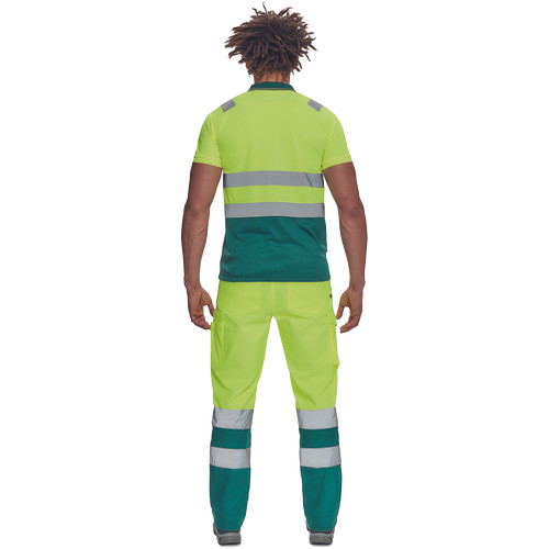 CADIZ HV galléros póló sárga/zöld 4XL