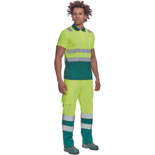 CADIZ HV galléros póló sárga/zöld 5XL