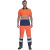 CADIZ HV galléros póló narancs/navy 4XL