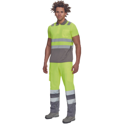 CADIZ HV galléros póló sárga/szürke 4XL