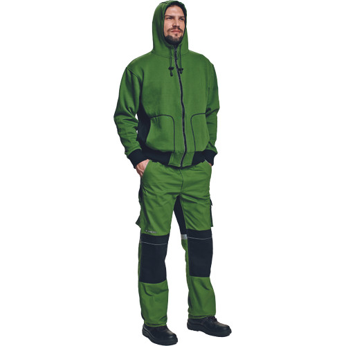 STANMORE kapucnis kardigán zöld - 3XL