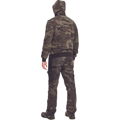 CRAMBE HOODIE terepmintás zöld XL