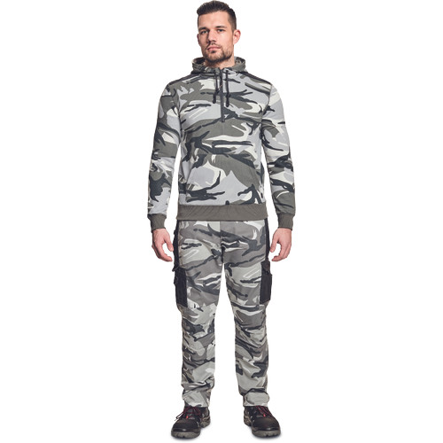 CRAMBE HOODIE terepmintás szürke XS